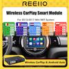 REEIIO Carplay Wireless e Android Auto per BMW Mini Cooper Clubman F55 F56 F54 F57 NBT 2014-2018 con Mirrorlink, Telecamera Posteriore e Mappe