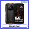 DOOGEE Fire 3 Telefono Rugged, Display HD+ da 5.5", 12GB+64GB, Batteria da 8350mAh, Fotocamera da 13MP, Widevine L1, NFC, IP68, Smartphone Android 15