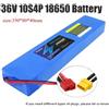 Aleaivy Batteria Pieghevole ad Alta Capacità 36V 14Ah/10Ah 18650 - BMS Integrato per Sostituzione Utensili 42V 350W/750W