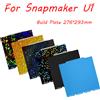 Sirol Piastra di costruzione per Snapmaker U1, accessori di aggiornamento, piastra di costruzione liscia in acciaio PEI, superficie super adesiva, piano riscaldato per Snapmaker U1