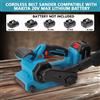 Betuyoo Levigatrice a Nastro Senza Fili da 18 Pollici, Brushless a 6 Velocità 120-350 m/min con Sacchetto Raccogli Polvere e 2 Batterie, per Lucidatura Metallo Legno Fai-da-Te