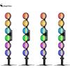 DayFlicker 4Pcs 350W 6-LED COB Luce Lineare Vintage per Palcoscenico 1-20Hz Flash DMX512 15/33CH per Concerti Matrimoni Discoteche Danza