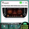 podofo Autoradio Podofo 6.2" Carplay Android per Fiat Punto 10-16/Linea 12-15, sistema intelligente per auto 2din, GPS, stereo, navigazione, RDS