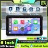 podofo Monitor per Moto Podofo con Carplay Wireless, Android Auto, Airplay, Impermeabile IP68, Monitor Portatile con Rilevamento Pressione Pneumatici (Opzionale)