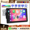 podofo Autoradio Podofo 10.4'' 1DIN con Rotazione Manuale, Carplay Wireless, Android Auto, Lettore Multimediale per Auto, Mirror Link, BT, Radio FM/RDS, EQ