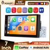 Podofo Autoradio 1Din 7'' con Carplay Wireless, Android Auto, Mirror Link, Lettore Multimediale Universale MP5, Bluetooth, FM, DVR, AUX-IN