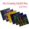 Sirol Piastra rinfrescante a doppia faccia in acciaio armonico per stampanti 3D Creality K2 K2 Pro, piattaforma di stampa PEI PEY PEO PET per K2 Pro