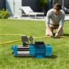 NONE Pompa Centrifuga in Acciaio Inox da 1300W con Manometro, per Irrigazione Giardino, Fontane e Aumento Pressione Acqua Domestica