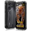 OSCAL Marine 2 Smartphone Robusto 8GB+128GB 6.56'' 8MP+16MP 11000mAh Unisoc T615 Android 15 Bluetooth 5.2 Sblocco con impronta digitale NFC