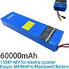 Batteria agli ioni di litio 48V 60Ah 1000W 13S4P per monopattini elettrici CitycocoBMS 54.6V compatibile con batterie agli ioni di litio 48V