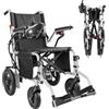 ZygenAir Sedia a Rotelle Elettrica Pieghevole ZygenAir, Ideale per Viaggi, Autonomia 24KM, Carico Massimo 150KG, Potente Motore 500W e Batteria 13Ah, Ultra-Portatile
