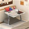 NONE Mini Scrivania Pieghevole per Laptop, Tavolino Regolabile in Altezza per Letto e Divano, Tavolo Portatile Pieghevole per Casa e Ufficio