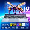 NONE Computer portatile da 15.6 pollici con processore Intel Core i9-10980HK, 16GB di RAM, SSD da 512GB/1TB/2TB, sistema operativo Windows 11 Pro, notebook per ufficio, studio e gaming.
