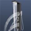 Colonna doccia a 5 funzioni, in acciaio inox, con getti a pioggia, getti massaggianti, doccia, bocchetta per vasca, schermo LED opzionale