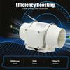 NONE Ventilatore Inline da 100mm, Motore in Rame Puro 28W 2600rpm, Ventola di Scarico Silenziosa 50dB per Bagno, Seminterrato