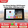 HIZPO Autoradio Hizpo Carplay per Citroen Berlingo 2019, Peugeot Partner Rifter 2020, Opel Combo, Lettore Multimediale Video con GPS