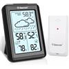 GEEVON Stazione Meteorologica Geevon Wireless con Termometro Interno/Esterno e Display Retroilluminato, Misuratore di Temperatura e Umidità