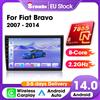 Srnubi Carplay Android Auto per Fiat Bravo 198 2 II 2007 - 2014, Schermo QLED, Autoradio Stereo con Navigazione e Lettore Multimediale Video