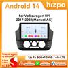 HIZPO Autoradio Android Hizpo 2Din 9 Pollici per Volkswagen UP 2017 - 2023 A/C Manuale, Snapdragon6115, Stereo GPS DSP 4G, Auto CarPlay, Telecamera 360°