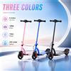 AATOTMGO Monopattini elettrici per bambini, schermo LED, Bluetooth intelligente, luci colorate, luce, velocità massima 10-15 km/h, pieghevole, 125 W, schermo LCD.