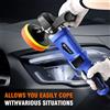 Lucidatrice Elettrica 1400W a Doppia Azione, Lucidatrice Roto-Orbitale per Auto, Levigatrice per Carrozzeria, Macchina per Lucidatura e Riparazione Graffi, 6 Velocità e 150mm-180mm