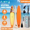 funwater Tavola Gonfiabile Funwater SUPFW54A, Stand Up Paddle Board 11 Piedi 350*84*15cm, Capacità Massima 180KG, Adatta per Principianti, Sport Acquatici all'Aperto