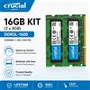 crucial Memoria Crucial 2PCS DDR3 DDR3L RAM per Laptop 2GB 4GB 8GB 1600 1066 1333 1866MHz SODIMM 1.35V/1.5V PC3-8500 12800 10600 RAM NB