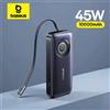 Baseus Power Bank 45W 10000mAh Ricarica Rapida con Cavo Type-C Retrattile Integrato per Laptop iPhone 17 16 15 Pro Max Samsung
