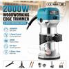 Avehrit Fresatrice elettrica per legno da 2000W, fresatrice manuale a 6 velocità, fresatrice per legno con avviamento graduale, 40000 giri/min, impugnatura da 6,35mm/8mm, utensile per la lavorazione del legno