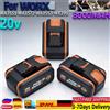 Ddadache Batteria ricaricabile ad alta potenza da 20V 8.0Ah per Worx, compatibile con i modelli WA3551, WA3553, WX176, WX550, WX386, WXINO 3, WXGAIN, WX800, WU268