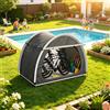 Warmom Tenda da Esterno Impermeabile per Biciclette, Tenda Portatile per 2 Bici, Tenda da Campeggio e Giardino per Casa, Campeggio e Viaggi, Accessori da Giardino, Giocattoli o Attrezzature per Esterni,