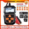 KONNWEI Tester Batteria Auto KONNWEI KW208 6V/12V 2026, Analizzatore Alternatore con Test di Tensione e Forma d'Onda, Supporta Batterie AGM, GEL, EFB, Litio