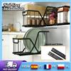 NONE Cestello Estraibile Salvaspazio a Doppio Strato per Armadietti, Design Ventilato Visibile Antiruggine per Cucina e Bagno