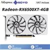 SOYO Scheda grafica SOYO AMD Radeon RX 6500 XT 4GB GDDR6 PCIEx4 4.0 6nm 6PIN per giochi desktop, ufficio e computer domestici RX6500XT 4GB