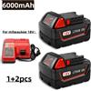 Batteria per Utensili Elettrici Milwaukee M18, Caricabatterie, 18V 9000mAh, BR, XC, 18V, M18B5, 48-11-1860, Batteria 18650 Integrata