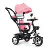 NONE Triciclo, trasformabile, triciclo per bambini, passeggino, bambino 5 anni, 9 mesi, pieghevole, accessori pratici, Verde/rosa/nero/rosso/blu/grigio