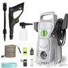 zollor Idropulitrice Elettrica ad Alta Pressione 150 Bar 1500W, Macchina per Pulizia con Ugello Regolabile, 560 L/H, Pistola a Spruzzo per Giardino con Tubo da 10m