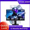 TITAN ARMY Monitor da gioco TITAN ARMY da 27 pollici P2712V, modalità doppia 4K@160Hz/1080P@320Hz, pannello IPS VELOCE, HDR400, Adaptive Sync, RGB ergonomico, 1,07 miliardi di colori, 8 bit+FRC, VESA 100*100mm,