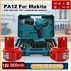 Ddadache Batteria 12V 9.8Ah per Makita PA12 Ni-Mh, Compatibile con Makita 1200 1220 1201 1222 1233SA/B1235 192681-5, Batteria per Utensili Elettrici