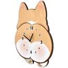 GREOHNMPAW Orologio A Dondolo con Cane Corgi dei Cartoni Animati, Orologio per La Stanza e La Camera da Letto, Orologio da Parete Silenzioso e Carino