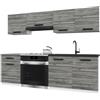 B BELINI GROUP Belini ITALIA 1 Mobile Cucina Completa Componibile 180cm Grigio Glamour | Cucina completa componibile, mobili pensili e bassi inclusi, montaggio facile