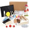 PULIANGLIU 33 Pz Kit Strumenti per Modellare Argilla, Ceramica Fai da Te | Set Professionale con 30 Strumenti per Argilla Polimerica, 1 Tavolozza, 1 Argilla, 1 Annaffiatoio