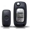 ES IEA ELETTRONICA Guscio Chiave Telecomando Compatibile con SMART 453 FORTWO FORFOUR Cover Scocca Ricambio 3 Tasti Riparazione Sostituzione Lama Vergine