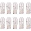 iJiZuo 10 La Lampadina Alogena T10 W5W, 12V, BIANCO Lampadine Luci Targa e Posizione, Luci di Guida a Cuneo Luce Laterale DRL Luci del Cruscotto Freno Fanale Posteriore