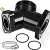 BOLOJAU Adattatore collettore di aspirazione carburatore moto per Yamaha XV 250 XV, 125 Virago, XV 240, V Star 250, Route 66, XVS125 Carburatore motore 1988-2011 2UJ-13586-00 4RF-13586-00 4RF-13586-01
