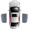 Generico Parasole Per Parabrezza Tendina Parasole Magnetica Per Auto, Per Peugeot 3008 P84 2016-2023, Per Parabrezza Anteriore E Finestrino Posteriore | 2 pezzi posteriori