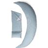 Nuvita 7100 DreamWizard Cuscino Gravidanza e Allattamento - 12 in 1 con Supporto Regolabile - Microsfere - Anallergico e Traspirante - Prodotto in Italia (Grey Star)