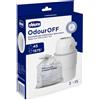 Chicco Sacchetti Odour off, Sacchetti per Mangiapannolino, Materiale Robusto a Triplo Strato, Trattiene i Cattivi Odori, 45 pezzi, 15x3