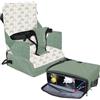 Dreambaby Grab 'N Go Kids Booster Seat - Portable Travel Toddler High Chair for Dining (6M-3Y) with Storage & Shoulder Strap - Lightweight and Compact