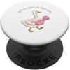 Fighting Spirit Fowl Fuori per combattere le cellule cattive consapevolezza del cancro dell'oca PopSockets PopGrip Adesivo